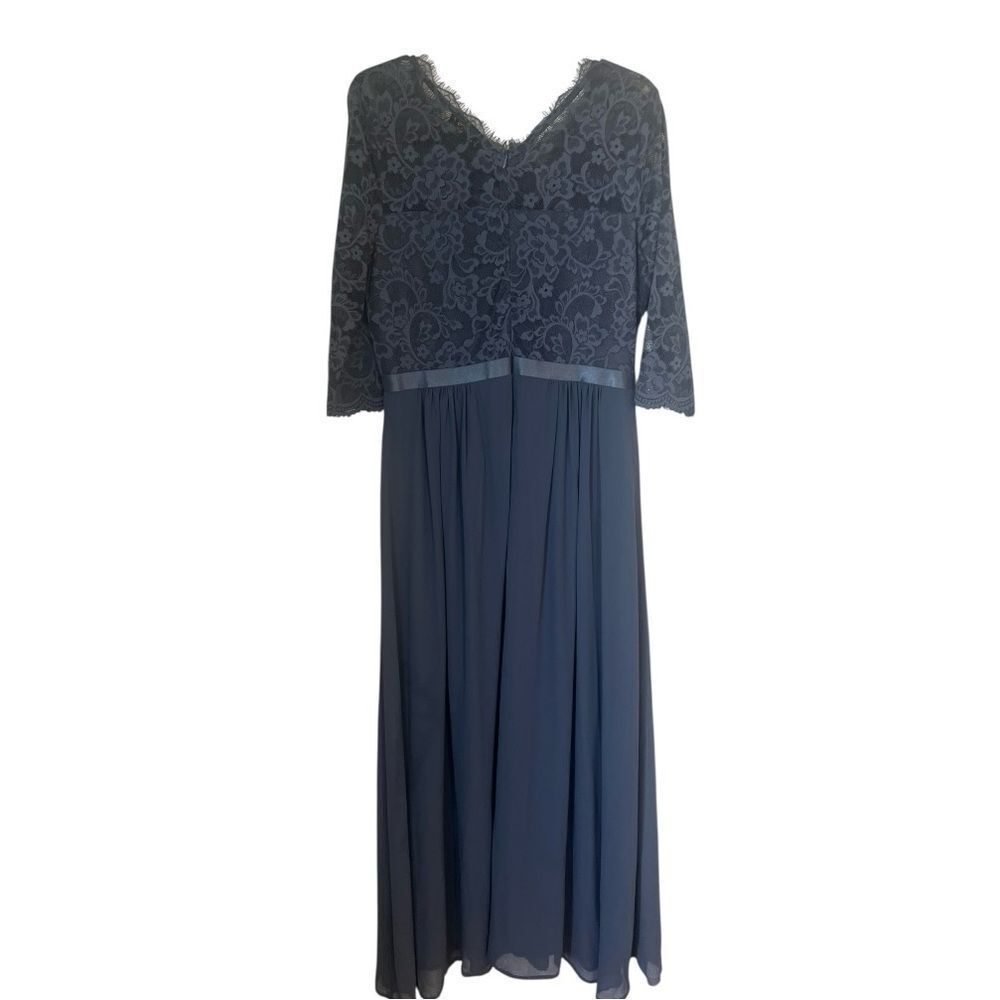 Miusol Navy Formal Lace Maxi Evening Elegant Maxi Dress Sz XL
